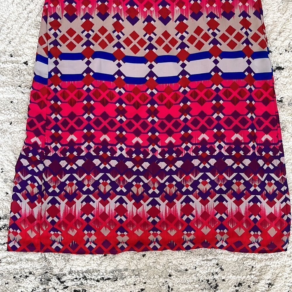 AztecāpatternāPinkĀ PurpleāBlueāTanāRedāDress - Picture 4 of 5